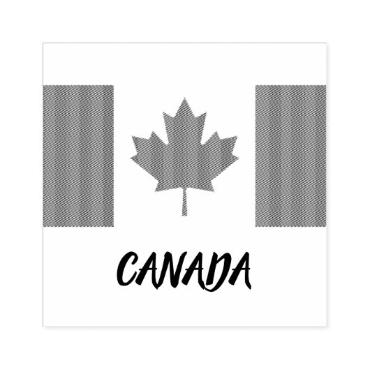 Canadese vlag Custom Rubber Stamp Rubberstempel (Afrduk)
