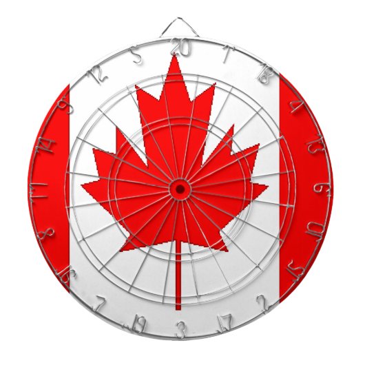 Canadese vlag dartbord (Voorkant)