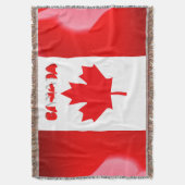 Canadese vlag deken (Voorkant Verticaal)
