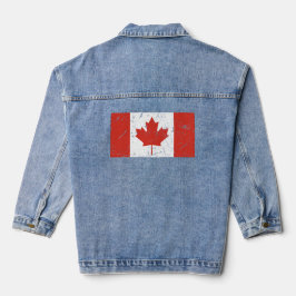 Canadese vlag denim jacket