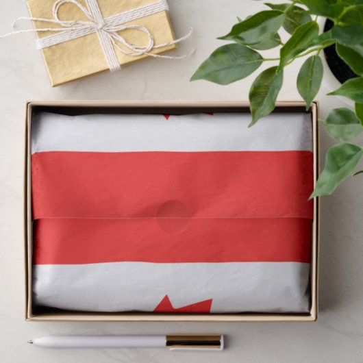 Canadese vlag DIY geschenk verpakking tissuepapier (Geschenk)