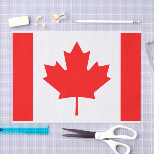 Canadese vlag DIY geschenk verpakking tissuepapier (Craft)