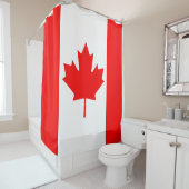Canadese vlag douchegordijn (In situ)