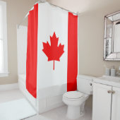 Canadese vlag douchegordijn (In situ)