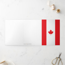 Canadese vlag drieluik kaart