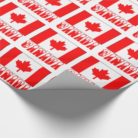 Canadese Vlag en Canada Cadeaupapier (Hoek)