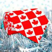 Canadese vlag en Canada reizen, zakendoen en sport Stropdas