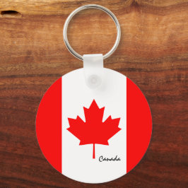 Canadese vlag en Canadese vakantie, patriotten/spo Sleutelhanger