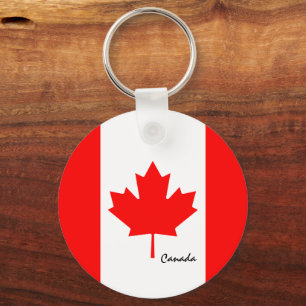 Canadese vlag en Canadese vakantie, patriotten/spo Sleutelhanger