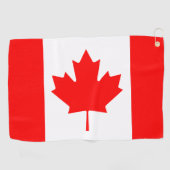 Canadese vlag en golf Canada/sport Ottawa Golfhanddoek (Horizontaal)