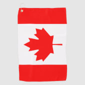 Canadese vlag en golf Canada/sport Ottawa Golfhanddoek (Voorkant)
