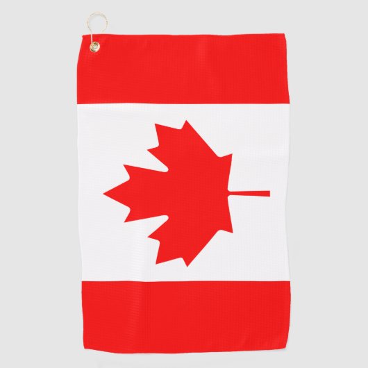 Canadese vlag en golf Canada/sport Ottawa Golfhanddoek (Voorkant)