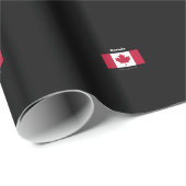 Canadese vlag en slogan cadeaupapier (Rol Hoek)