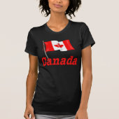 Canadese vlag en tekst t-shirt (Voorkant)