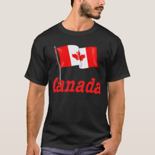 Canadese vlag en tekst t-shirt