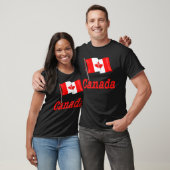 Canadese vlag en tekst t-shirt (Unisex)