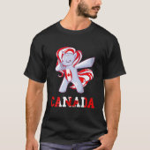 Canadese Vlag Esblad Eenhoorn Canadese Roots Ca T-shirt (Voorkant)