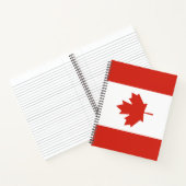 Canadese vlag (Esdoornblad) (Canada) Notitieboek (Binnen)