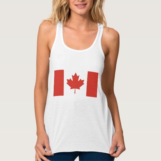 Canadese vlag (Esdoornblad) (Canada) Tanktop (Voorkant)