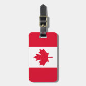 Canadese Vlag Esdoornblad Rood Wit Canada Bagagelabel (Voorkant verticaal)