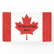 Canadese vlag familienaam 1 juli