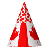 Canadese vlag feesthoedjes (Achterkant)