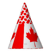 Canadese vlag feesthoedjes (Rechts)