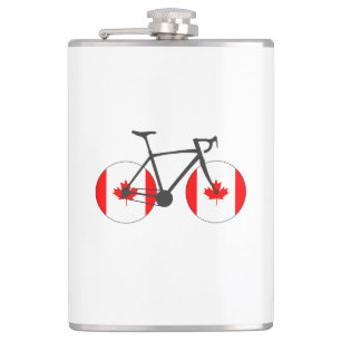Canadese vlag fietsen heupfles