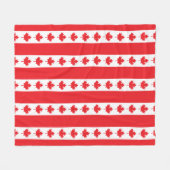 Canadese vlag fleece deken (Voorkant (Horizontaal))