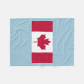 Canadese Vlag Fleece Deken (Voorkant (Horizontaal))