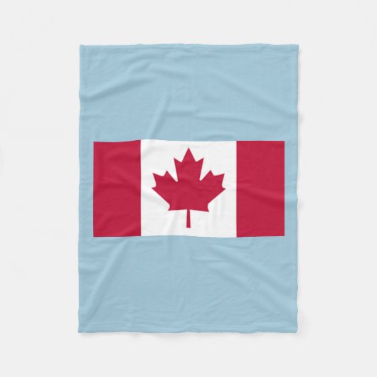 Canadese Vlag Fleece Deken (Voorkant)