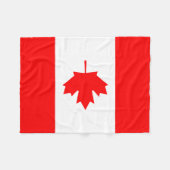 Canadese vlag fleece deken (Voorkant (Horizontaal))