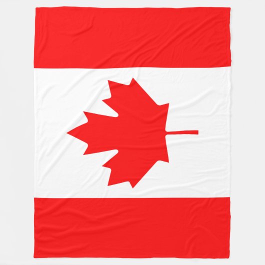 Canadese vlag fleece deken (Voorkant)