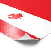 Canadese vlag foto afdruk (Hoek)