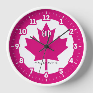 Canadese vlag Fuchsia Maple Leaf op een