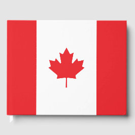 Canadese vlag gastenboek