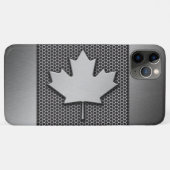 Canadese vlag geborsteld metaal Case-Mate iPhone case (Achterkant (horizontaal))