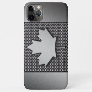 Canadese vlag geborsteld metaal Case-Mate iPhone case