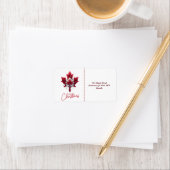 CANADESE VLAG GEÏNSPIREERD ETIKET (Insitu)