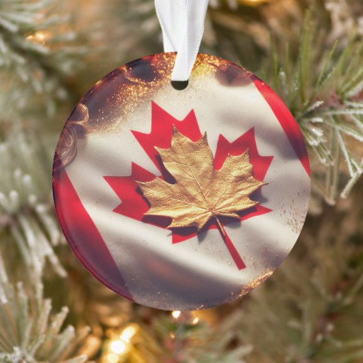CANADESE VLAG GEÏNSPIREERD KERSTVERSIERING ORNAMENT (Boom)