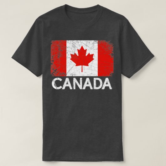 Canadese vlag  gemaakt in Canada Gift T-shirt (Design voorkant)