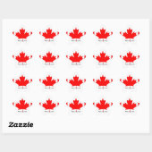 Canadese vlag, gemaakt in Canada Ster Sticker (Vel)