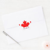 Canadese vlag, gemaakt in Canada Ster Sticker (Envelop)