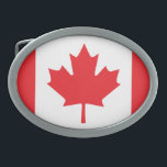Canadese vlag gesp<br><div class="desc">Canadese vlag. De elf rode rode dop en symmetrische rode strepen maken dit tot een van de meest herkenbare nationale vlaggen.</div>