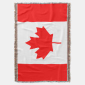 Canadese vlag geweven dekens | Canada-blad Deken (Voorkant Verticaal)
