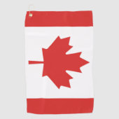 Canadese Vlag Golf Towel Golfhanddoek (Voorkant)