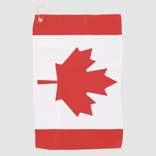 Canadese Vlag Golf Towel Golfhanddoek (Voorkant)