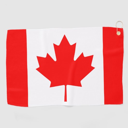 Canadese vlag golfhanddoek (Horizontaal)