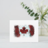 Canadese vlag Graffiti Briefkaart (Staand voorkant)