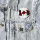 Canadese vlag Graffiti Ronde Button 5,7 Cm (In situ)